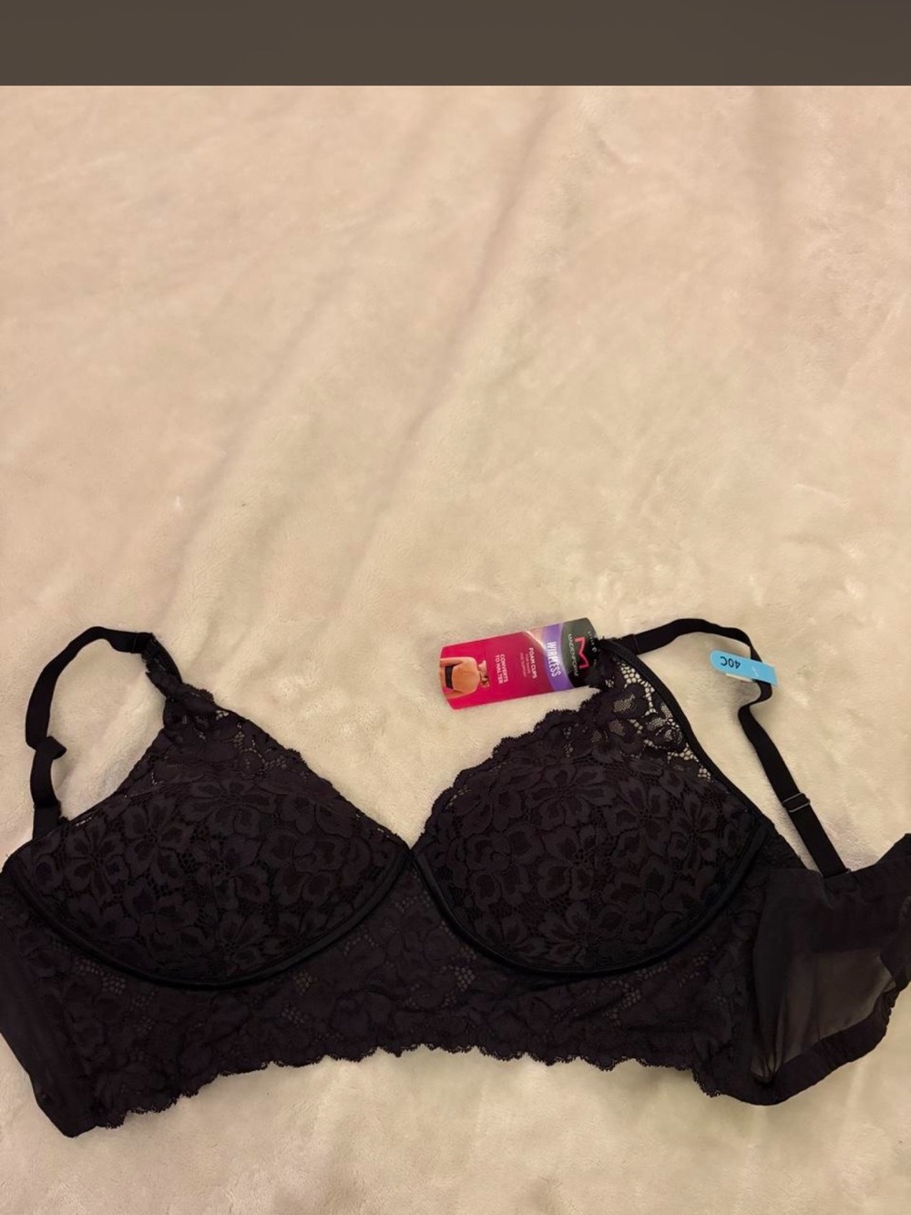 Maidenform Black Lace Underwire Bra - Floral Lace